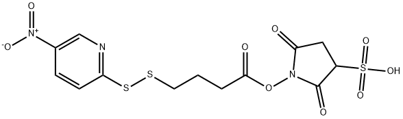 Butanoic acid, 4-[(5-nitro-2-pyridinyl)dithio]-, 2,5-dioxo-3-sulfo-1-pyrrolidinyl ester