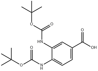 3,4-Bis((tert-butoxycarbonyl)amino)benzoic acid