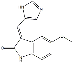 1,3-Dihydro-3-(1H-imidazol-5-ylmethylene)-5-methoxy-2H-indol-2-one