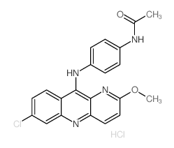 Acetamide, N-(5-((7-chloro-2-methoxybenzo(b)-1,5-naphthyridin-10-yl)amino)phenyl)-, monohydrochloride
