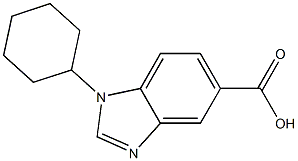 1-Cyclohexylbenzodiazole-5-carboxylic acid
