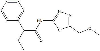 N-[5-(methoxymethyl)-1,3,4-thiadiazol-2-yl]-2-phenylbutanamide