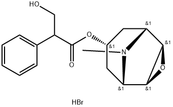 (1R,2R,4S,5S,7s)-9-methyl-3-oxa-9-azatricyclo[3.3.1.0(2,4)]nonan-7-yl 3-hydroxy-2-phenylpropanoate hydrobromide