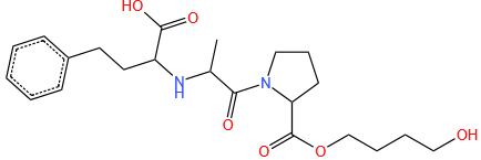 (2S)-2-[[(2S)-1-[(2S)-2-[4-hydroxybutoxy(oxo)methyl]-1-pyrrolidinyl]-1-oxopropan-2-yl]amino]-4-phenylbutanoic acid