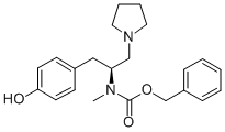 (S)-1-PYRROLIDIN-2-(4'-HYDROXYBENZYL)-2-(N-CBZ-N-METHYL)AMINO-ETHANE