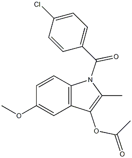 1H-Indol-3-ol, 1-(4-chlorobenzoyl)-5-methoxy-2-methyl-, acetate (ester)