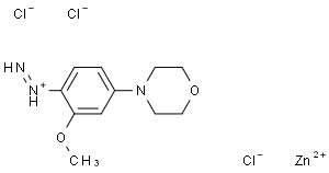 2-methoxy-4-morpholinobenzenediazonium chloride ZnCl salt