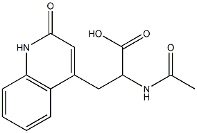2-乙酰氨基-3-(2-氧代-1,2-二氢喹啉-4-基)丙酸