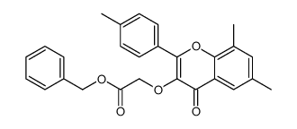 benzyl 2-[6,8-dimethyl-2-(4-methylphenyl)-4-oxochromen-3-yl]oxyacetate