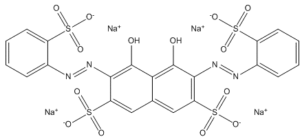 4,5-DIHYDROXY-3,6-BIS[(O-SULFOPHENYL)AZO]-2,7-NAPHTHALENEDISULFONIC ACID TETRASODIUM SALT