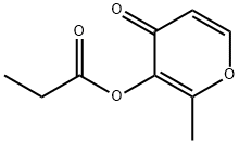 2-methyl-3-(1-oxopropoxy)-4H-pyran-4-one