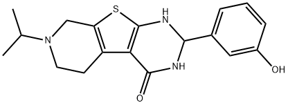 2-(3-hydroxyphenyl)-7-propan-2-yl-1,2,3,5,6,8-hexahydropyrido[2,3]thieno[2,4-d]pyrimidin-4-one