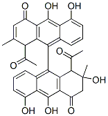 1,1'-Diacetyl-2,3-dihydro-2,5,5',10,10'-pentahydroxy-2,2'-dimethyl[9,9'-bianthracene]-4,4'(1H,1'H)-dione