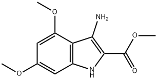 methyl 3-amino-4,6-dimethoxy-1{H}-indole-2-carboxylate