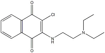 2-chloro-3-{[2-(diethylamino)ethyl]amino}-1,4-dihydronaphthalene-1,4-dione