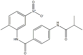 N-(2-methyl-5-nitrophenyl)-4-(2-methylpropanoylamino)benzamide