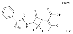 3-chloro-7-D-(2-phenylglycinamido)-3-cephem-4-carboxylic acid monohydrate