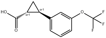 trans-2-(3-(trifluoromethoxy)phenyl)cyclopropane-1-carboxylic acid