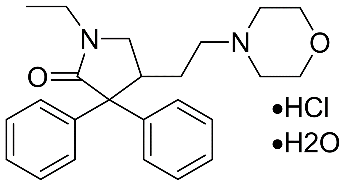1-乙基-3,3-二苯基-4-[2-(4-吗啉基)乙基]-2-吡咯烷酮盐酸盐一水合物
