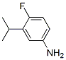 Benzenamine, 4-fluoro-3-(1-methylethyl)- (9CI)