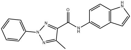 N-(1H-indol-5-yl)-5-methyl-2-phenyl-2H-1,2,3-triazole-4-carboxamide