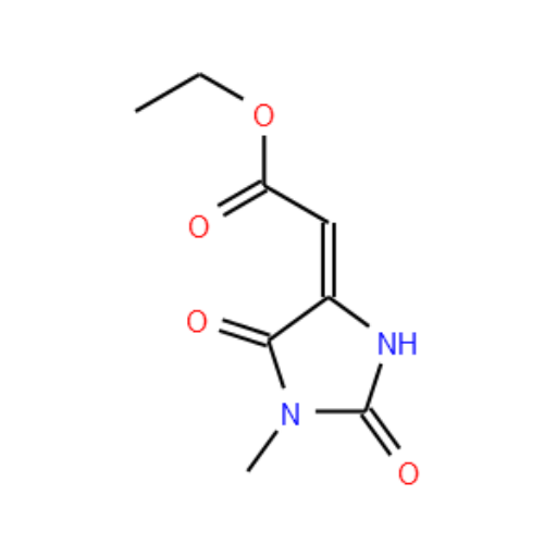 Acetic acid, 2-(1-methyl-2,5-dioxo-4-imidazolidinylidene)-, ethyl ester