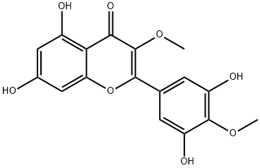 4H-1-Benzopyran-4-one, 2-(3,5-dihydroxy-4-methoxyphenyl)-5,7-dihydroxy-3-methoxy-