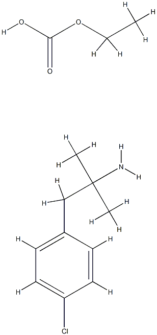 ethyl hydrogen carbonate , compound with 4-chloro-alpha,alpha-dimethylbenzeneethylamine (1:1)