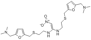 二甲氨基甲基呋喃甲基巯乙基雷尼替丁