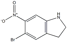 1H-Indole, 5-bromo-2,3-dihydro-6-nitro-
