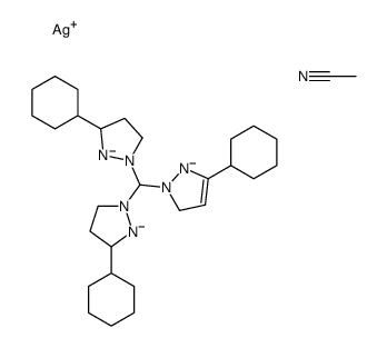 silver,acetonitrile,2-[bis(3-cyclohexylpyrazolidin-2-id-1-yl)methyl]-5-cyclohexyl-3H-pyrazol-1-ide