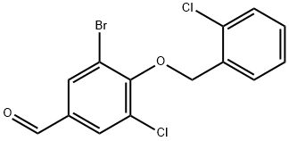 3-Bromo-5-chloro-4-[(2-chlorobenzyl)oxy]benzaldehyde