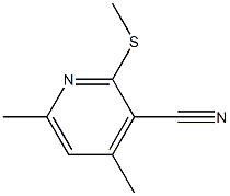4,6-dimethyl-2-(methylsulfanyl)pyridine-3-carbonitrile