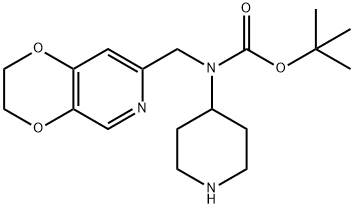 1,1-dimethylethyl (2,3-dihydro[1,4]dioxino[2,3-c]pyridin-7-ylmethyl) 4-piperidinylcarbamate