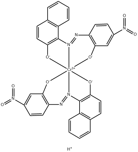 hydrogen bis[1-[(2-hydroxy-4-nitrophenyl)azo]-2-naphtholato(2-)]chromate(1-)