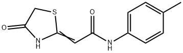 N-(4-甲基苯基)-2-(4-氧代-2-噻唑烷亚基)乙酰胺