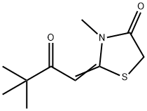 2-(3,3-dimethyl-2-oxobutylidene)-3-methyl-1,3-thiazolidin-4-one