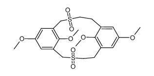 12,15,62,65-tetramethoxy-3,9-dithia-1,6(1,3)-dibenzenacyclodecaphane 3,3,9,9-tetraoxide