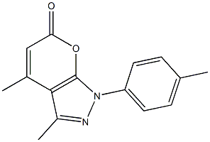 PYRANO[2,3-C]PYRAZOL-6(1H)-ONE,3,4-DIMETHYL-1-(4-METHYLPHENYL)-