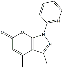 Pyrano[2,3-c]pyrazol-6(1H)-one,3,4-dimethyl-1-(2-pyridinyl)-
