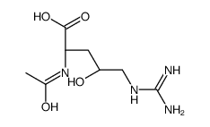 (2S)-2-acetamido-5-(diaminomethylideneamino)-4-hydroxypentanoic acid