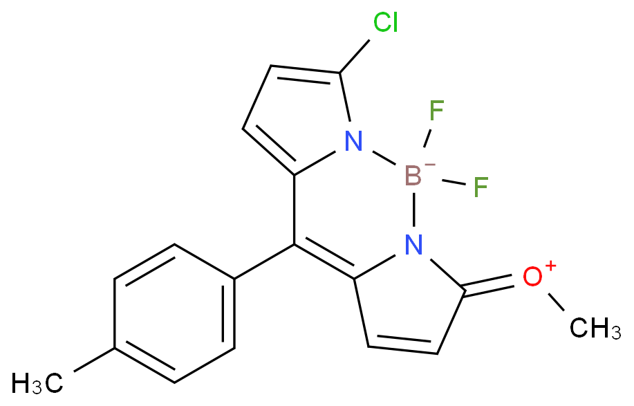 4-chloro-2,2-difluoro-12-methoxy-8-(4-methylphenyl)-3-aza-1-azonia-2-boranuidatricyclo[7.3.0.03,7]dodeca-1(12),4,6,8,10-pentaene