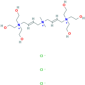 α-[4-[Tris(2-hydroxyethyl)aMMonio]-2-buten-1-yl]-ω-[tris(2-hydroxyethyl)aMMonio]poly[(diMethyliMinio)-2-butene-1,4-diyl Chloride] Chloride