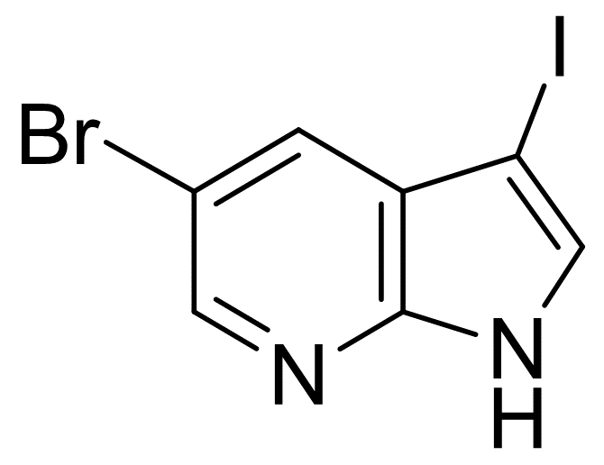 1H-Pyrrolo[2,3-b]pyridine, 5-broMo-3-iodo-