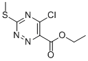 Ethyl 5-chloro-3-(methylthio)-1,2,4-triazine-6-carboxylate