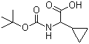Cyclopropaneacetic acid, .alpha.-[[(1,1-dimethylethoxy)carbonyl]amino]-