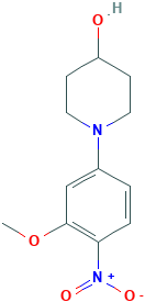 1-(3-甲氧基-4-硝基-苯基)-哌啶-4-醇