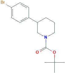 3-(4-Bromophenyl)piperidine-1-carboxylic acid tert-butyl ester