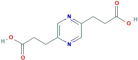3-[5-(2-carboxyethyl)pyrazin-2-yl]propanoic acid