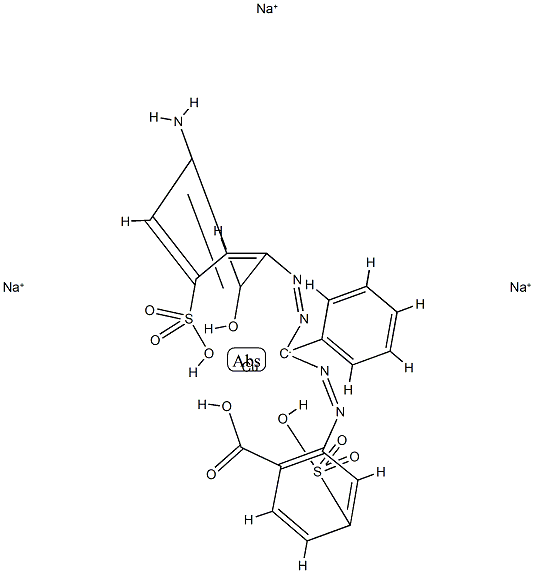 trisodium [2-[[alpha-[(3-amino-2-hydroxy-5-sulphophenyl)azo]benzyl]azo]-4-sulphobenzoato(5-)]cuprate(3-)